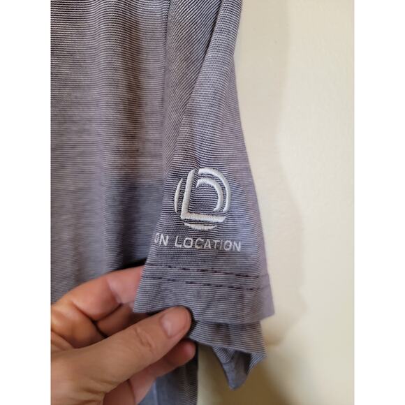 Travis Mathew Polo Shirt Collared Lightweight Short Sleeve Gray Size Medium NWT - Picture 9 of 11